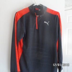 Boys zip neck Puma pullover